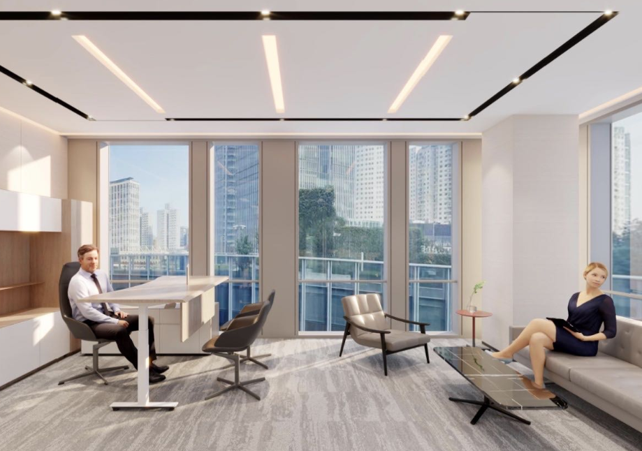 北外滩金茂中心办公室效果图 北外滩金茂中心办公室效果图