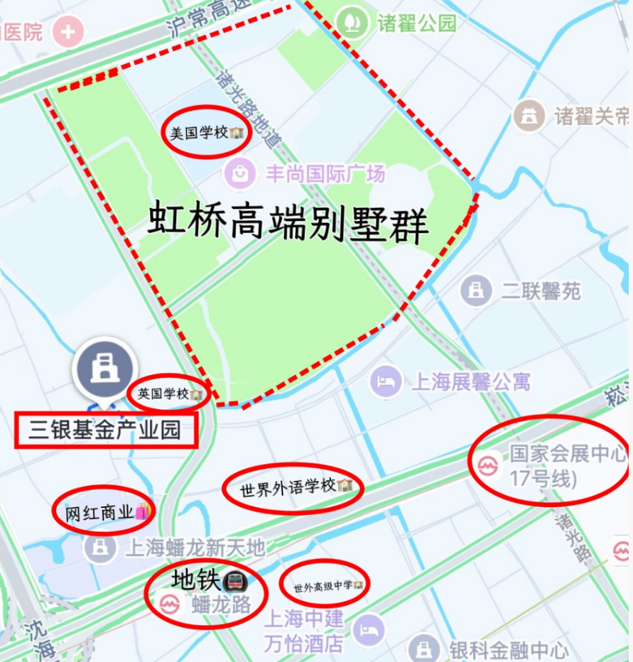 三银基金产业园交通图 三银基金产业园交通图
